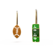 Load image into Gallery viewer, Yellow Owl Workshop - Football Fans Earrings - Gold Statement Super Bowl Jewelry