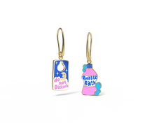 Load image into Gallery viewer, Yellow Owl Workshop - Self-Care Bubble Bath Earrings - Gold Statement Jewelry
