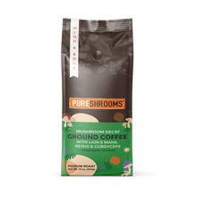 Load image into Gallery viewer, PureShrooms Inc. - PureShrooms Swiss Water Decaf Mushroom Ground Coffee