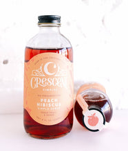 Load image into Gallery viewer, Crescent Simples - Peach Hibiscus Simple Syrup