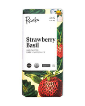 Load image into Gallery viewer, Raaka Chocolate - 66% Strawberry Basil Bar - Spring Easter Limited Batch