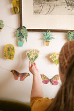 Load image into Gallery viewer, East End Press - COLOURFUL BUTTERFLIES SEWN GARLAND