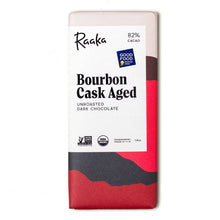 Load image into Gallery viewer, Raaka Chocolate - 82% Bourbon Cask Aged Chocolate Bar