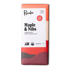Load image into Gallery viewer, Raaka Chocolate - 75% Maple & Nibs Chocolate Bar
