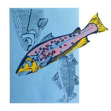 Load image into Gallery viewer, East End Press - TROUT GREETING CARD