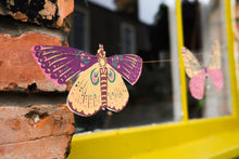 Load image into Gallery viewer, East End Press - COLOURFUL BUTTERFLIES SEWN GARLAND