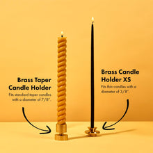 Load image into Gallery viewer, 54 Celsius - Solid Brass Candle Holder XS - 1.6" Tall & Fits 3/8" Candles