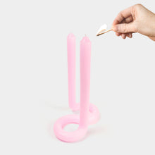 Load image into Gallery viewer, 54 Celsius - Twist Candle Sticks by Lex Pott, 9.5" Tall, Light Pink