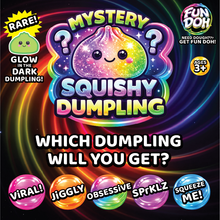 Load image into Gallery viewer, Novelty Brands - Fun Doh Mystery Dumpling Squishies | 12-Piece Retail Display
