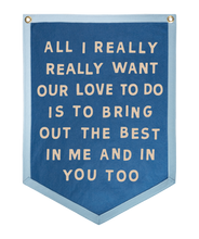 Load image into Gallery viewer, Oxford Pennant - Joni Mitchell All I Want Camp Flag