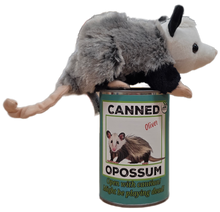 Load image into Gallery viewer, Canned Gifts - Oliver the Canned Opossum | Stuffed Animal Plush w/Jokes