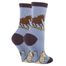 Load image into Gallery viewer, OoohYeah Socks/Sock It Up/OoohGeez Slippers - Breezing | Women's Cotton Crew Funny Socks