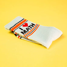 Load image into Gallery viewer, Gumball Poodle - I ❤️ Math Gym Crew Socks