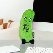 Load image into Gallery viewer, Punchkins - Just Dill With It Pickle Plushie, Cute, Gift, Funny