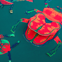 Load image into Gallery viewer, East End Press - SCARAB BEETLE GREETING CARD