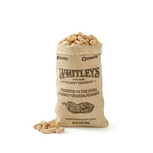 Load image into Gallery viewer, Whitley's Peanut Factory - 12 oz. Burlap Bag Salted Roasted-n-Shell Peanuts