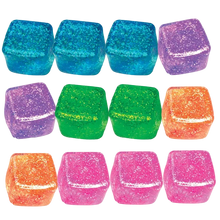 Load image into Gallery viewer, Novelty Brands - Fun Doh Squish & Squeeze Sparkle Cube Fidget Toy- 12/Display