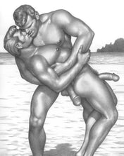Load image into Gallery viewer, Peachy Kings / Kweer Cards - Tom of Finland - Gay Greeting Card — Naked Kiss