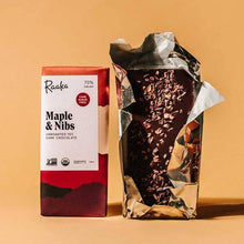 Load image into Gallery viewer, Raaka Chocolate - 75% Maple & Nibs Chocolate Bar
