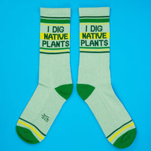 Load image into Gallery viewer, Gumball Poodle - I Dig Native Plants Gym Crew Socks