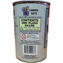Load image into Gallery viewer, Canned Gifts - Canned Shark | Stuffed Animal Plush w/Jokes | Unique Gift
