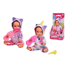 Load image into Gallery viewer, Toysmith - Simba Dickie - Onesie Fun Newborn Baby Doll (unicorn/zebra)