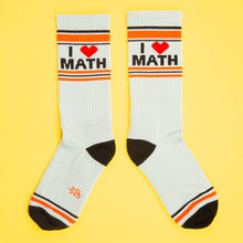 Load image into Gallery viewer, Gumball Poodle - I ❤️ Math Gym Crew Socks