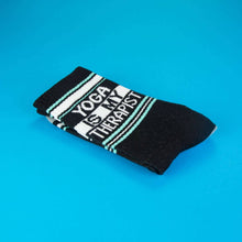 Load image into Gallery viewer, Gumball Poodle - Yoga Is My Therapist Gym Crew Socks