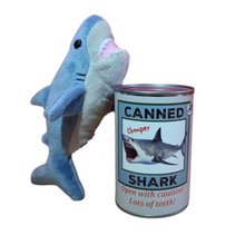 Load image into Gallery viewer, Canned Gifts - Canned Shark | Stuffed Animal Plush w/Jokes | Unique Gift