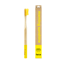 Load image into Gallery viewer, from earth to earth USA - F.e.t.e | Adult's Medium Bamboo Toothbrush