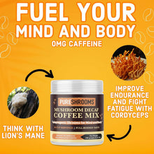Load image into Gallery viewer, PureShrooms Inc. - PureShrooms Mushroom Decaf Coffee w/ Lion’s Mane & Cordyceps