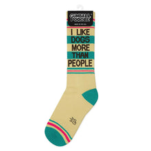 Load image into Gallery viewer, Gumball Poodle - I Like Dogs More Than People Gym Crew Socks