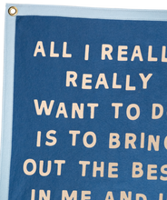 Load image into Gallery viewer, Oxford Pennant - Joni Mitchell All I Want Camp Flag