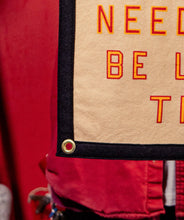Load image into Gallery viewer, Oxford Pennant - Give Me One Good Reason Why We Need To Be Like Them Camp Flag • Blink-182 x Oxford Pennant