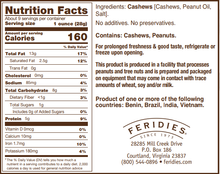 Load image into Gallery viewer, FERIDIES - 9 oz. Salted Cashews