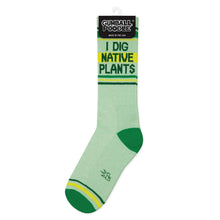 Load image into Gallery viewer, Gumball Poodle - I Dig Native Plants Gym Crew Socks