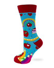 Load image into Gallery viewer, Fabdaz - I Became a Teacher For The Money and Fame Women's Crew Socks