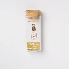 Load image into Gallery viewer, Yellow Owl Workshop - Soy Sauce & Rice Earrings - Gold Foodie Statement Earrings