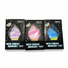 Load image into Gallery viewer, K & S WHOLESALE INC - Nice Cream Squishy Sensory Toy – Ice Cream Shape 12ct