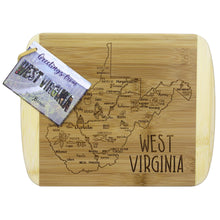 Load image into Gallery viewer, Totally Bamboo - A Slice of Life West Virginia Cutting & Charcuterie Board