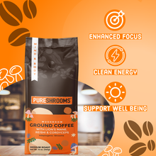 Load image into Gallery viewer, PureShrooms Inc. - PureShrooms Mind & Body Mushroom Ground Coffee