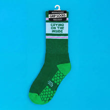 Load image into Gallery viewer, Gumball Poodle - Crying On The Inside Grip Socks