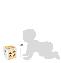 Load image into Gallery viewer, Hauck Toys - Small Foot Wooden Toys Rainbow Shape Sorter Cube Playset Des