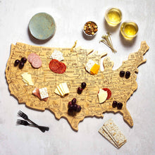 Load image into Gallery viewer, Totally Bamboo - XXL Destination USA Cutting & Charcuterie Board, 30" x 19"