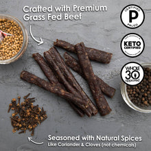 Load image into Gallery viewer, Ayoba - Traditional Grass Fed Beef Droewors Meat Sticks 1oz