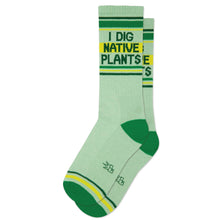 Load image into Gallery viewer, Gumball Poodle - I Dig Native Plants Gym Crew Socks