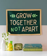 Load image into Gallery viewer, Oxford Pennant - Grow Together Not Apart Camp Flag