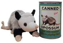 Load image into Gallery viewer, Canned Gifts - Oliver the Canned Opossum | Stuffed Animal Plush w/Jokes