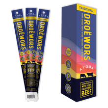 Load image into Gallery viewer, Ayoba - Traditional Grass Fed Beef Droewors Meat Sticks 1oz