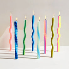 Load image into Gallery viewer, 54 Celsius - Wiggle Candles - Yellow & Pink (2 Pack) - 11" Vibrant Tapers